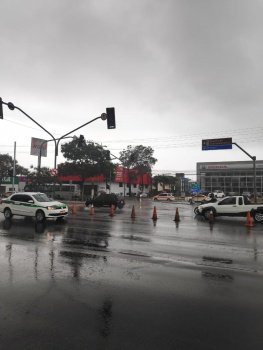 Guarda Municipal atua na chuva